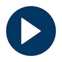 Play button - blue - mobile